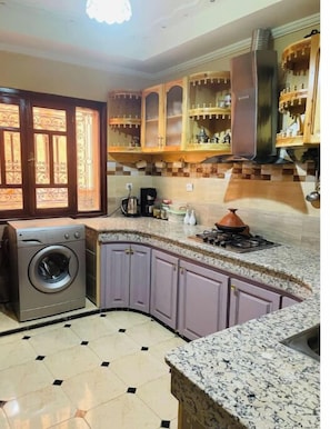 Oven, stovetop, electric kettle