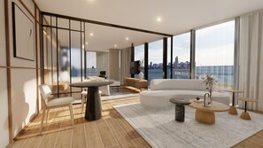 Panoramic Suite, River View | Living area