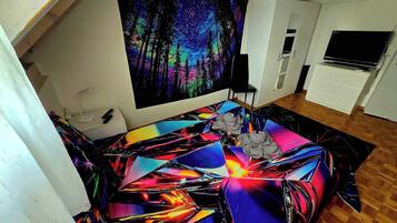 Dormitorio compartido, 1 habitación, para fumadores, balcón