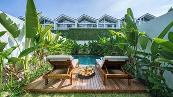 Deluxe Villa, 2 Bedrooms, Non Smoking, Pool View | Terrace/patio