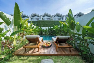 Deluxe Villa, 2 Bedrooms, Non Smoking, Pool View | Terrace/patio