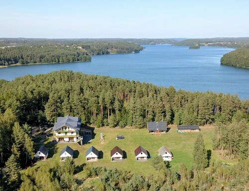 Cabin inin the center of Kashubia, Stężyca near Gdańsk, Water and Forest