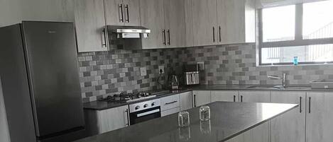 Microondas, horno, placa de cocina y lavavajillas