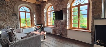 HexenburgbeiDresden 3 Zimmer Architektengaleriewohnung mit eigener Sauna, 2 Kaminen - Nähe Sächsische Schweiz