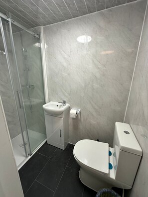 Dusche, Handtücher, Toilettenpapier