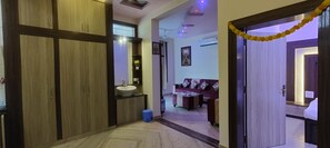 Towels, soap, toilet paper