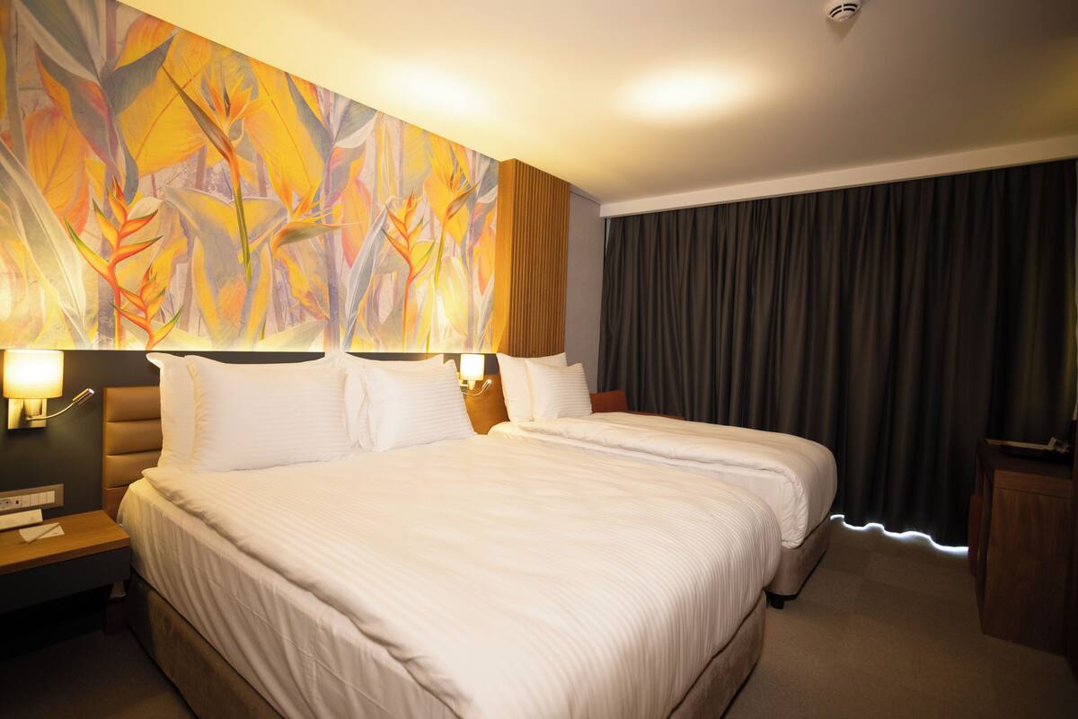 Standard Triple Room, Pool View | Premium bedding, Select Comfort beds, free minibar items, in-room safe