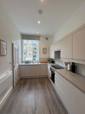 Fridge, oven, dishwasher, electric kettle