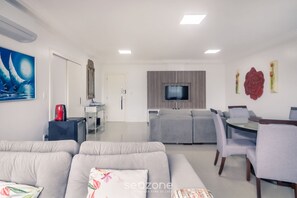 Basic Apartment | Living area - 3BR Apt w/ BBQ 170m From Beach Tsf1302 (Balneário Camboriú)