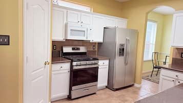 Microwave, oven, stovetop, dishwasher