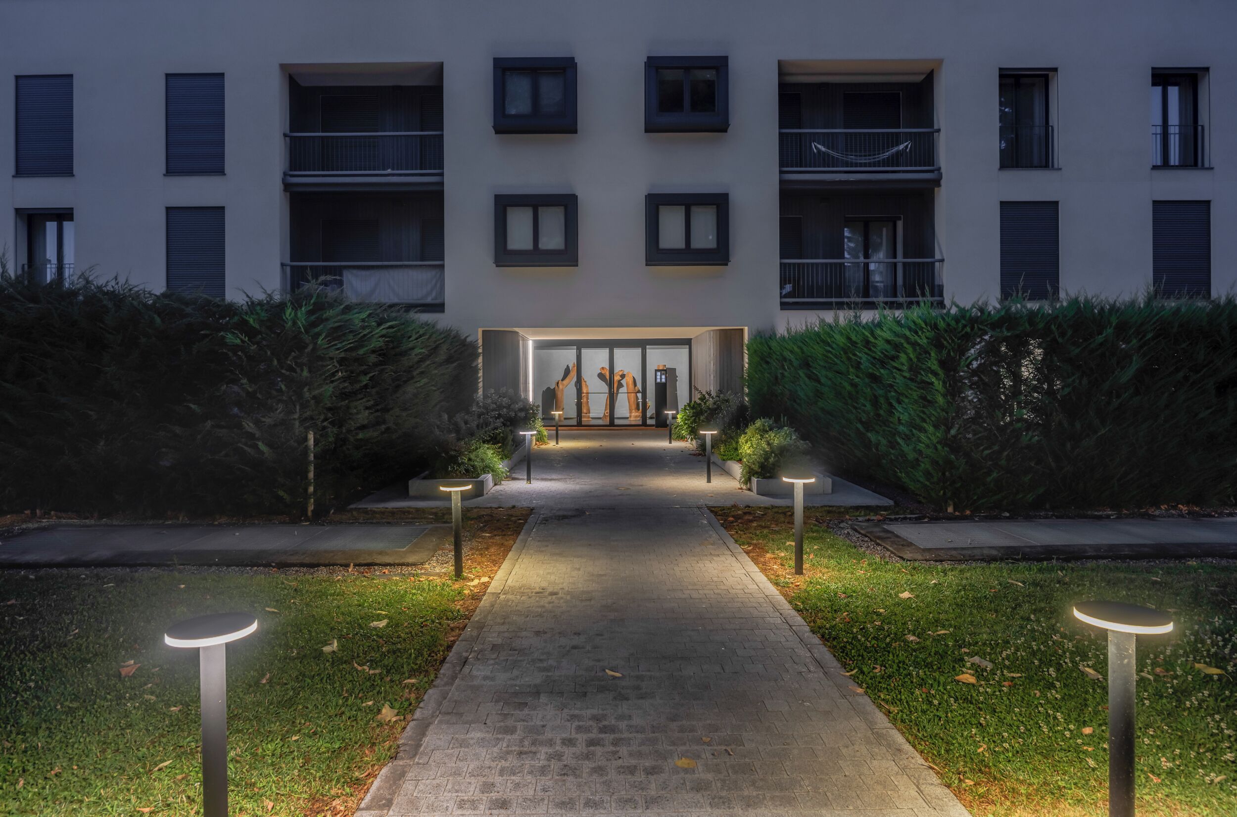 Front of property - evening/night