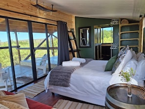 Cabana superluxo, 1 cama Queen | Vista para o pátio