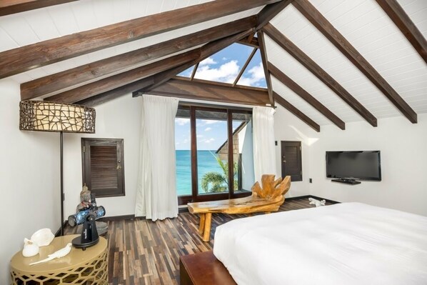 3 bedrooms, iron/ironing board, free WiFi, bed sheets - Oceanfront Villa | 1 Unit | Scenic Urlings, Antigua (Urlings)