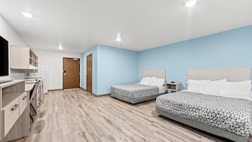 Suite, 2 Queen Beds, Accessible, Non Smoking | Desk, laptop workspace, free WiFi, bed sheets