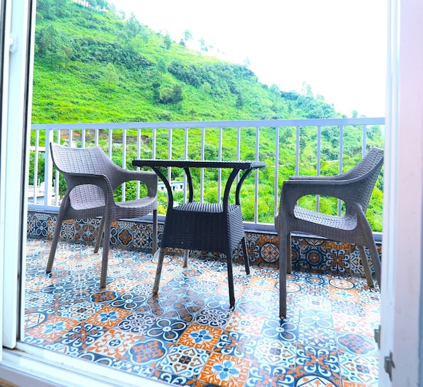 Superior-Doppelzimmer, Hügelblick | Blick vom Balkon