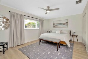 4 bedrooms, iron/ironing board, travel crib, WiFi