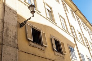 A szálláshely homlokzata