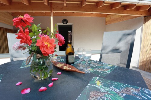 Nature break in Doué La Fontaine: house with terrace and Bioparc decor