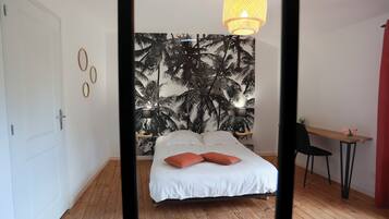 1 chambre, fer et planche Ă repasser, lit parapluie, Wi-Fi gratuit