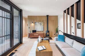 TV, fireplace, stereo, offices