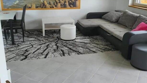 Living room - Comfortable Holiday Home, Sauna, Fishing Pond (Ustka)
