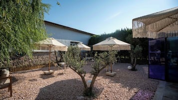 Camera doppia, vista giardino | Area soggiorno