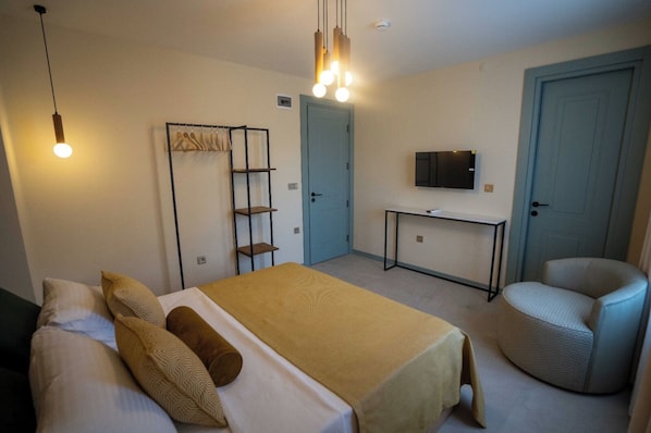 Quarto casal, vista para o jardim