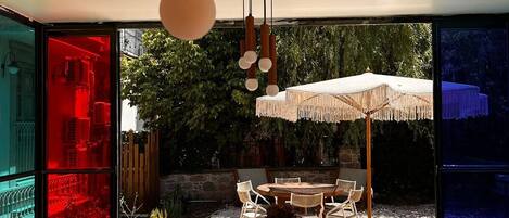 Double Room, Garden View | Private kitchen