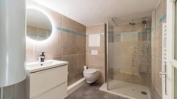 Shower, hair dryer