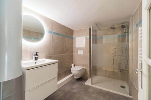 Shower, hair dryer