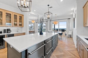 Fridge, microwave, oven, stovetop - New Construction, Sugar Sands, Private Pool, Pet Friendly, Beach Views. (Mexico Beach)