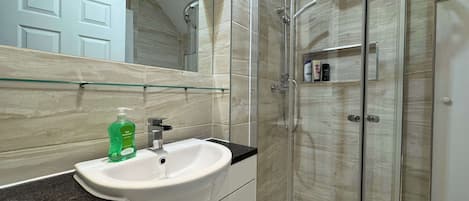 Shower, hair dryer