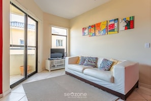 Living area - Apartment 110m From Ingleses Beach Eve0104 (Florianópolis)