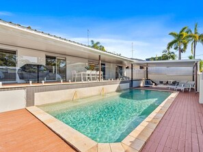 A heated pool