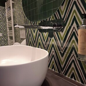 Hair dryer, towels