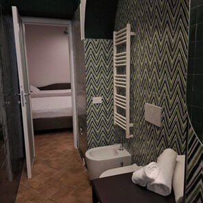 Hair dryer, towels