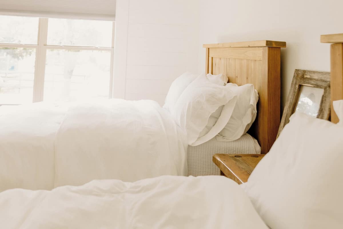 Premium bedding, down duvets, individually decorated