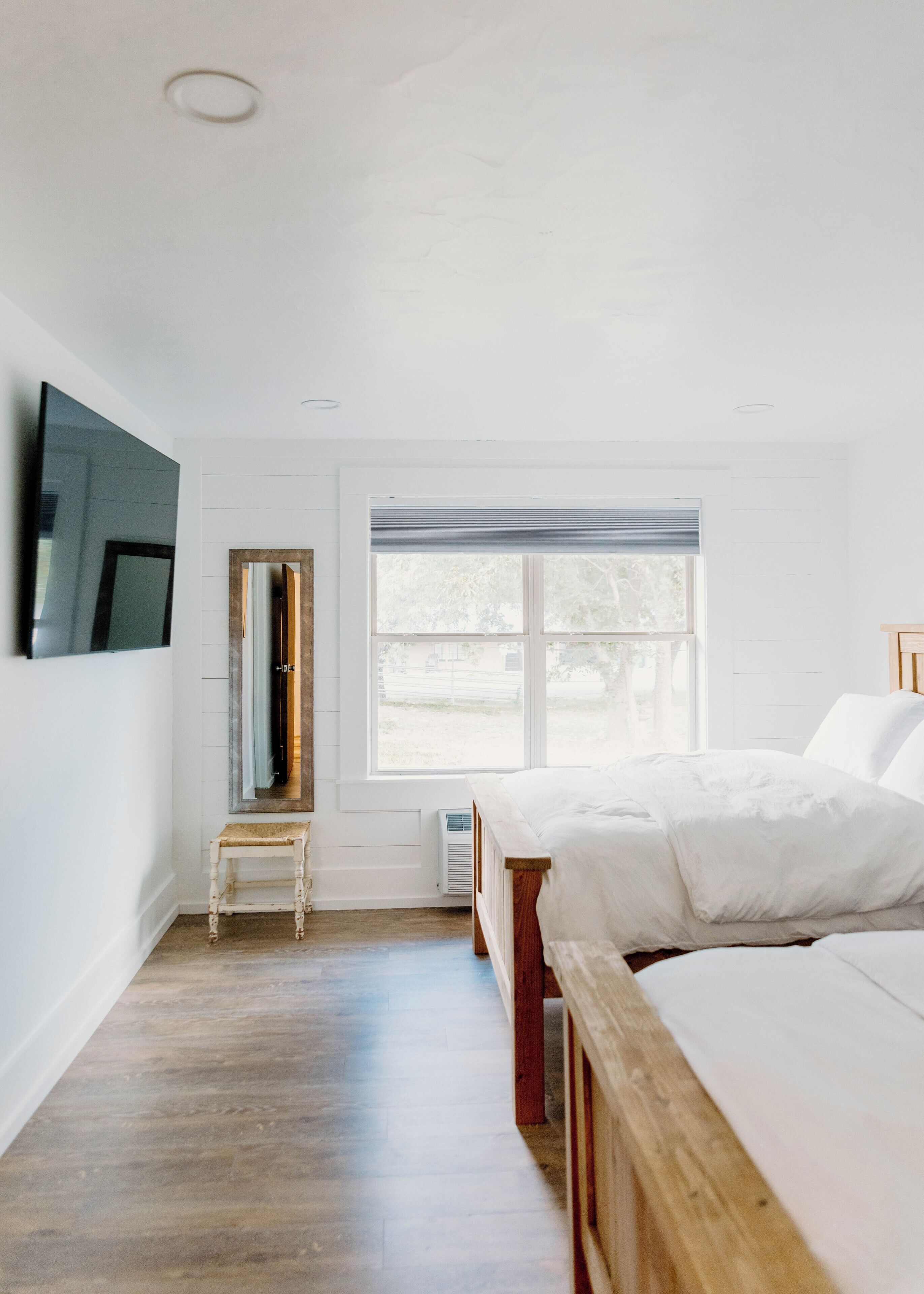 Premium bedding, down duvets, individually decorated