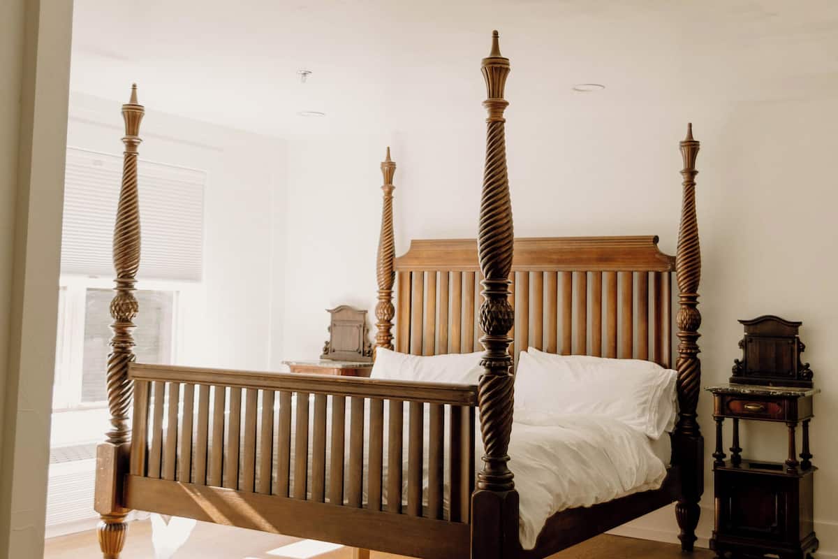 Premium bedding, down duvets, individually decorated