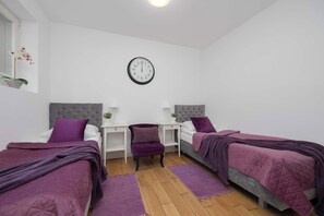 2 bedrooms, iron/ironing board, travel cot, WiFi