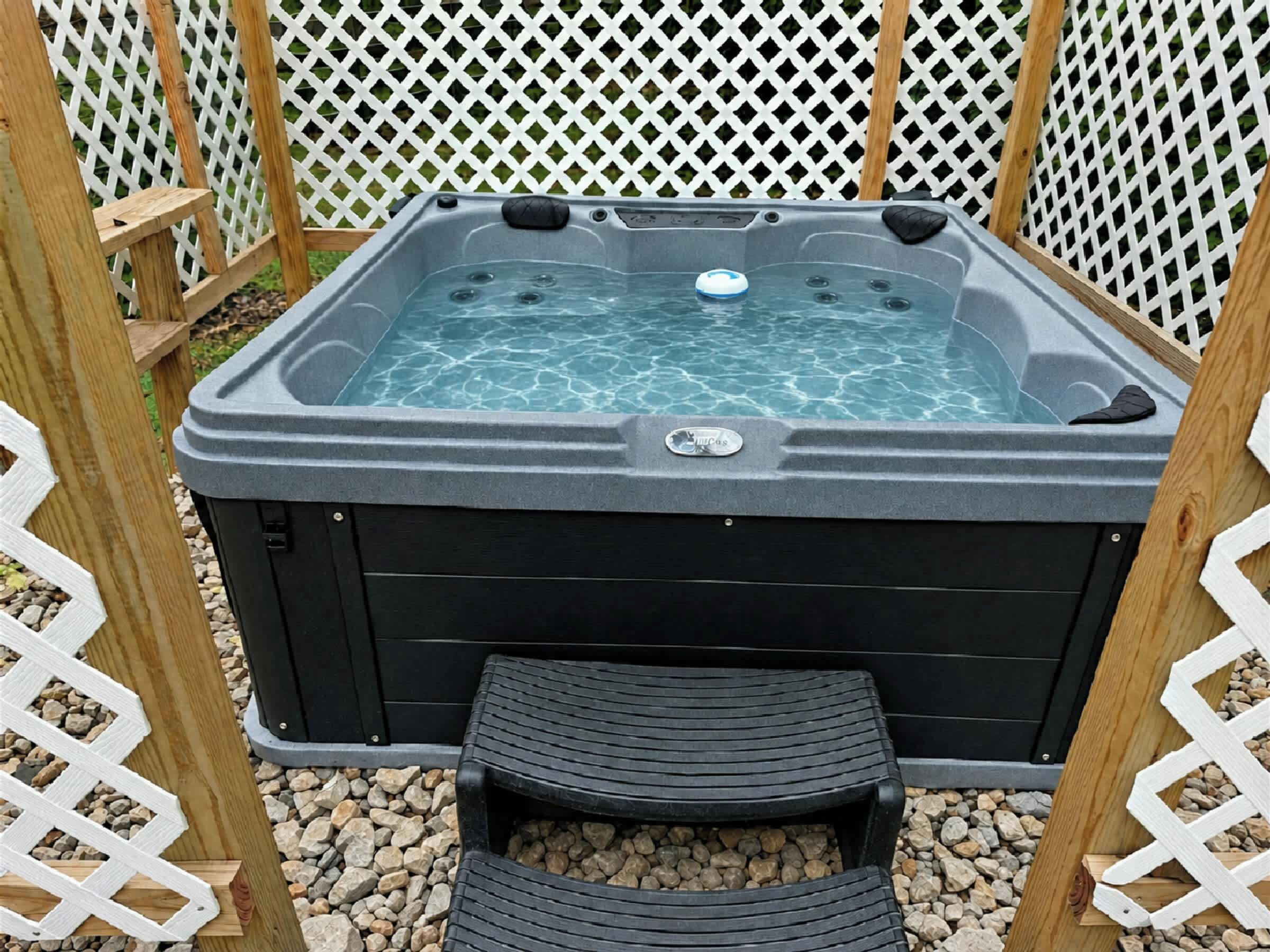 Soak your cares away in The Family Nook’s private outdoor hot tub! Perfect for relaxing after a busy day at Spooky Nook Sports Complex, exploring Hamilton, or enjoying family adventures. 