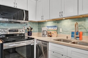 Microwave, oven, stovetop, dishwasher