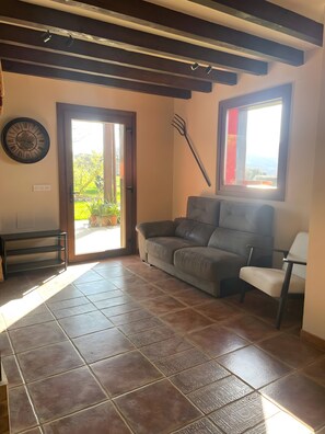 Televisión, chimenea