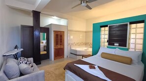 2 bedrooms, iron/ironing board, WiFi, bed sheets