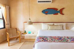 1 bedroom, desk, iron/ironing board, travel crib
