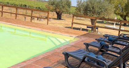 Country House 'Herdade Do Corval' with Mountain View, Wi-Fi and Air Conditioning