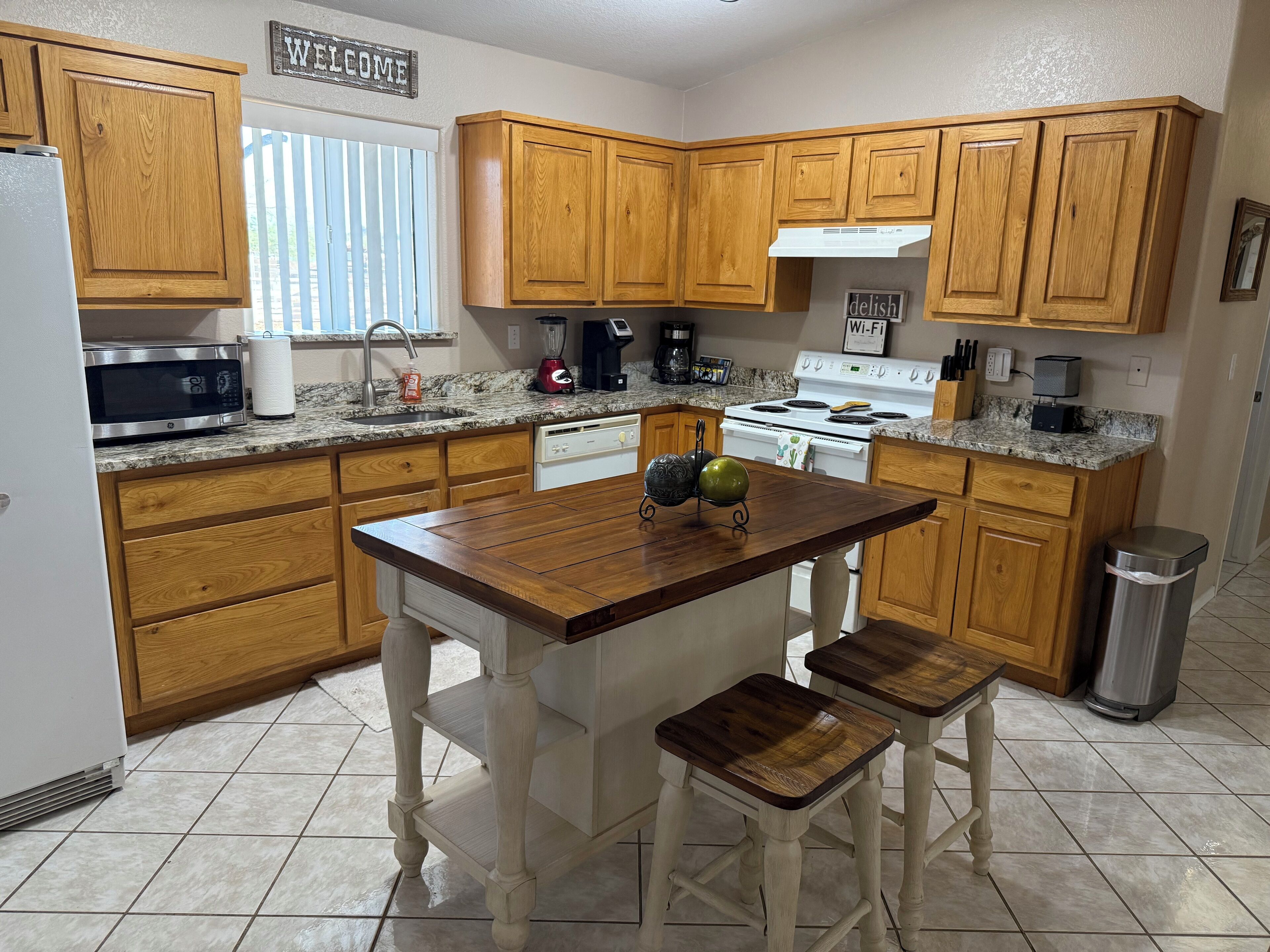 Microwave, oven, stovetop, dishwasher