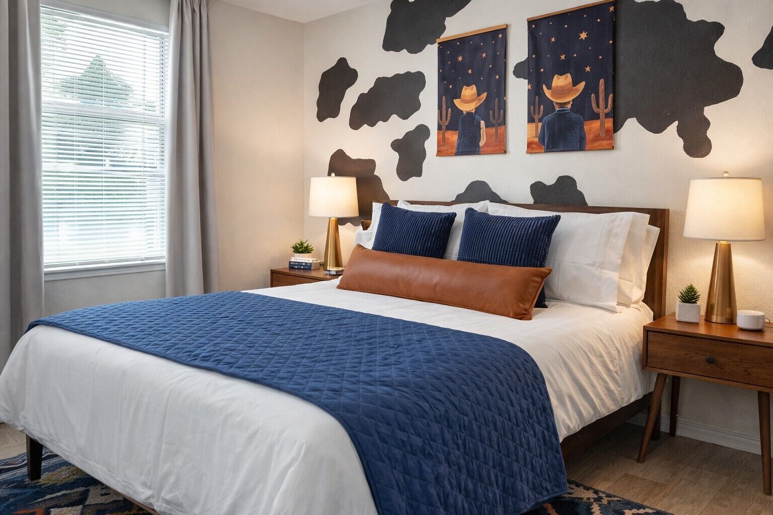 5 bedrooms, desk, iron/ironing board, travel crib