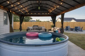 Outdoor pool - 5BR Family Retreat w/ Cowboy Pool, Playground, Near Granbury, Sleeps 12 (Tolar)