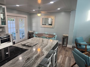 Fridge, microwave, oven, stovetop - Luxury 3BR Townhouse Walk to Beach • Pet-Friendly • Boat Parking • Sleeps 10 (New Smyrna Beach)